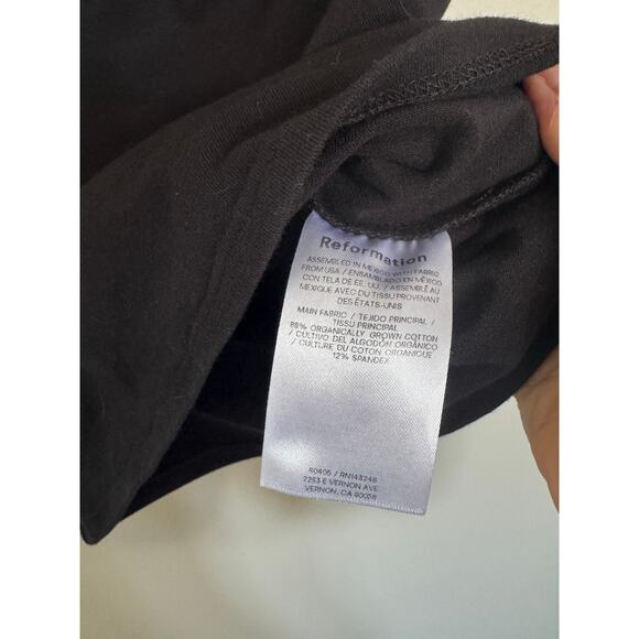 NWOT Reformation Seren Knit Top in Black SZ XS - Picture 6 of 6